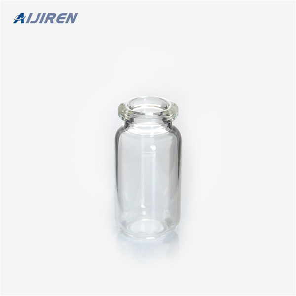 20 mL Clear Glass Crimp Top Vial with Write-On Patch, 100/pk